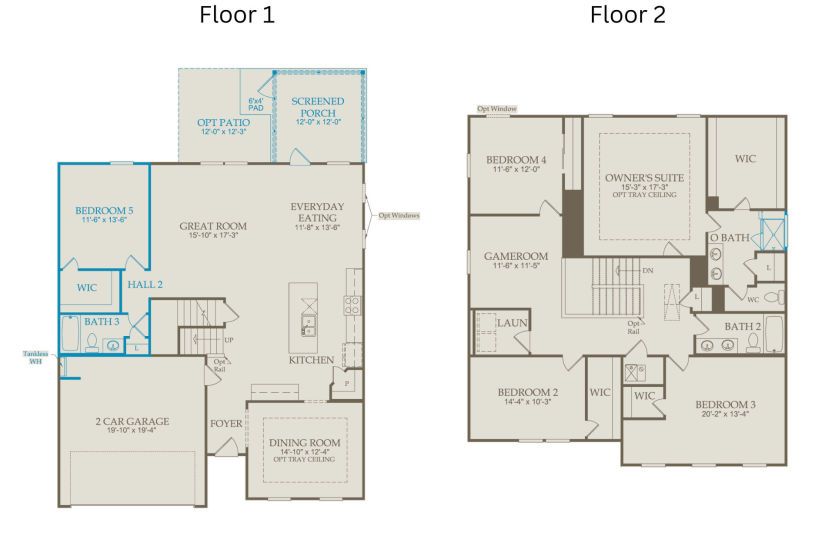 Floor Plan Level 1 & Level 2