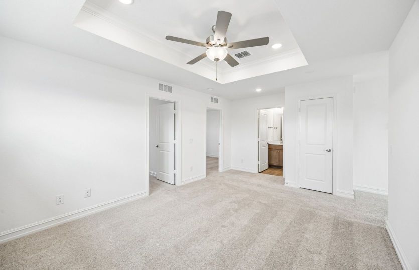 Tray ceiling in loft