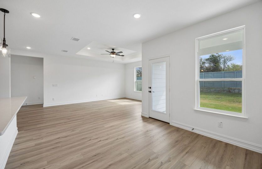 Open concept plan throughout home