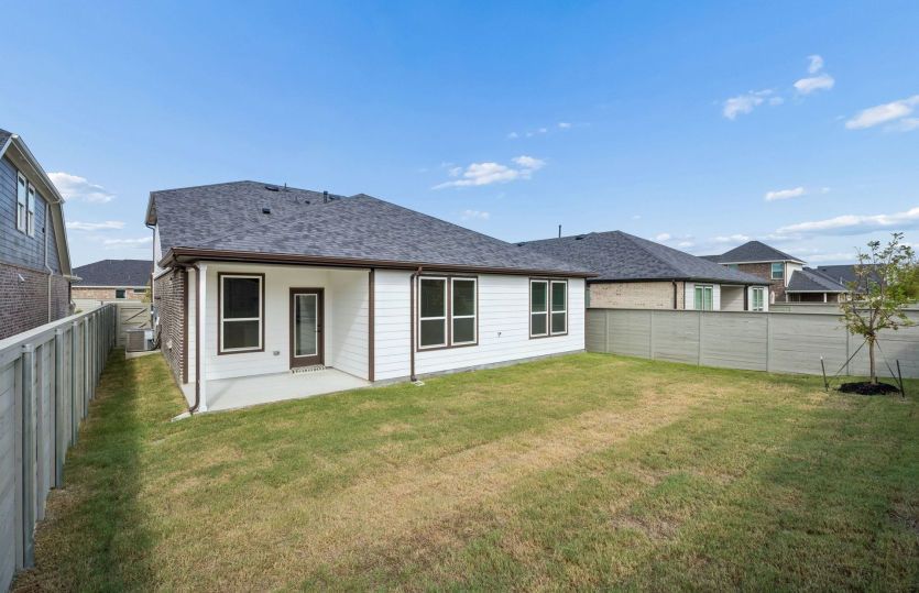 Oversized fenced-in backyard