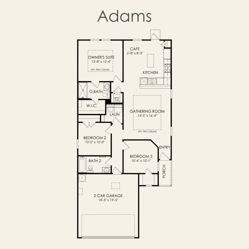 First Floor 3 br / 2 ba