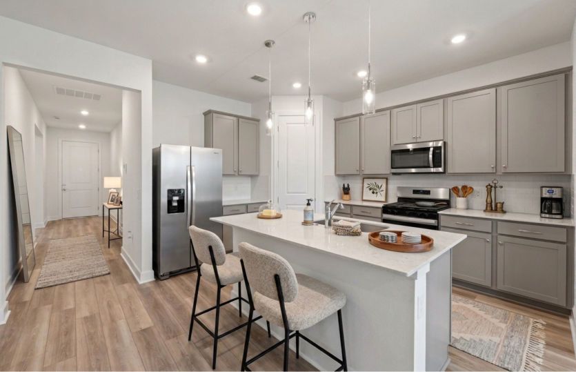 Kitchen with center island