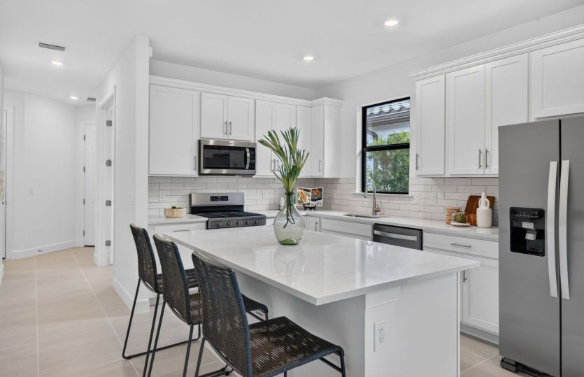 Kitchen with large center island