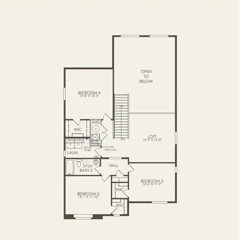 Second Floor 4 br / 2.5 ba