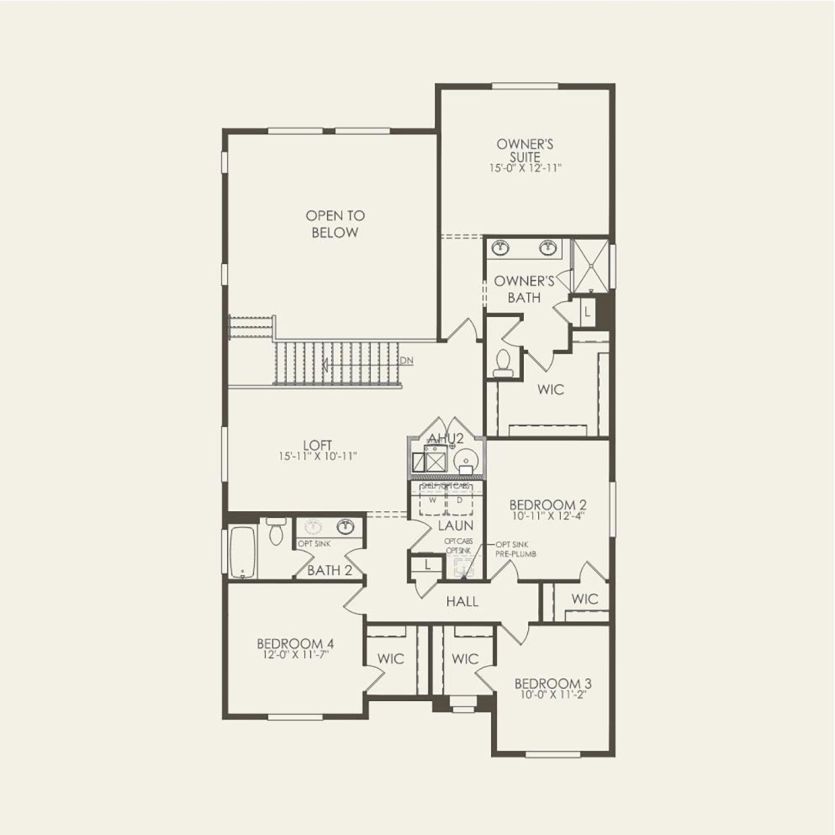 Second Floor 4 br / 2.5 ba