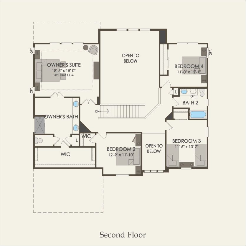 Second Floor 4 br / 2.5 ba