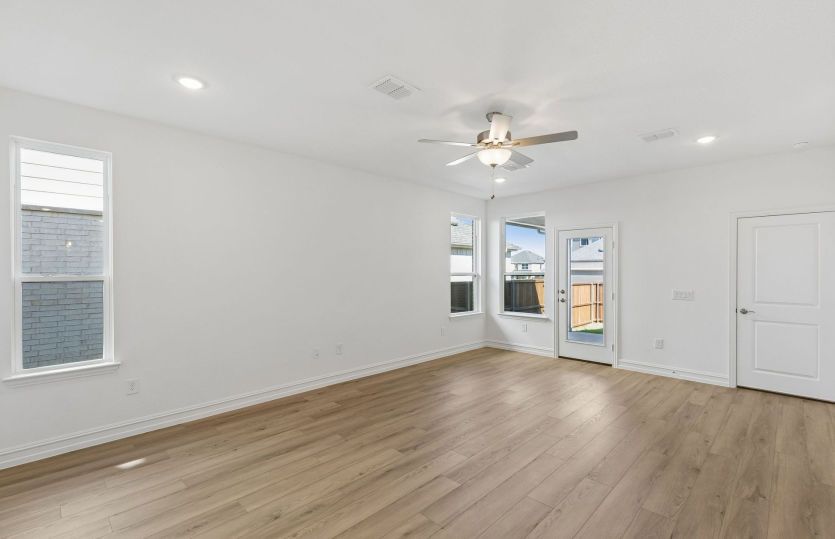 Open concept plan throughout home