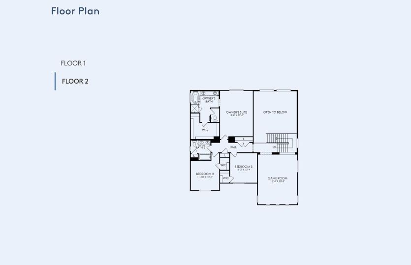 Starwood Floor Plan, Quick Move-In Home, Floor 2