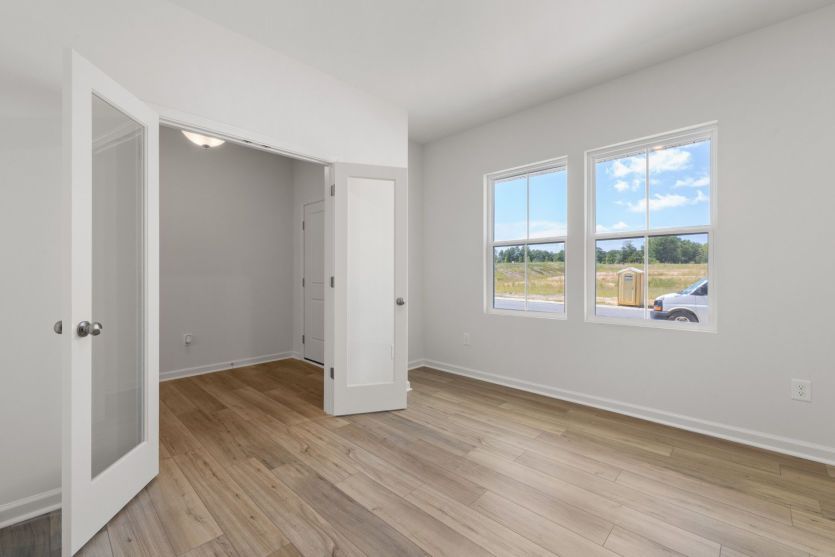 Hampton #29 First Floor Office with Glass French Doors