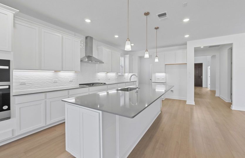 Representational Photo- Open Kitchen with Island Bar Seating