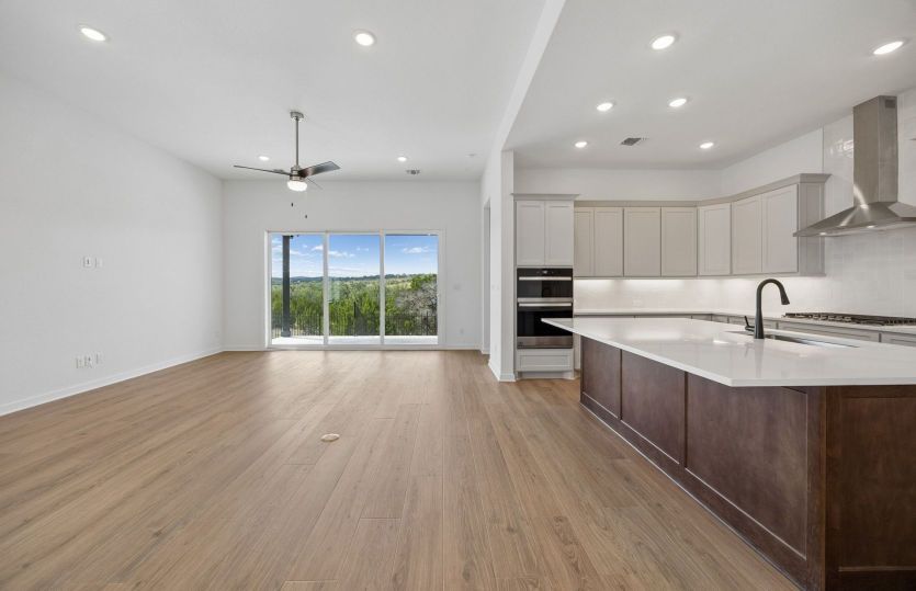 Kitchen Open to the Gathering Space