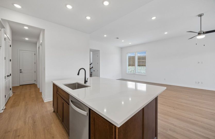 Kitchen Open to the Gathering Space