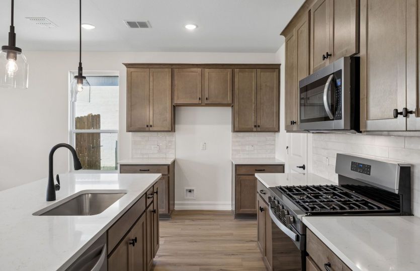 Abundant cabinet space available