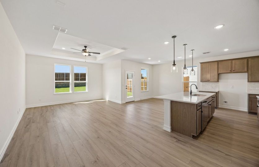 Open concept plan throughout home