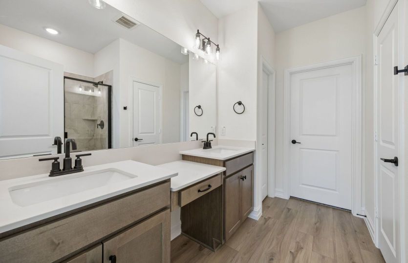 Owners bath with double vanity