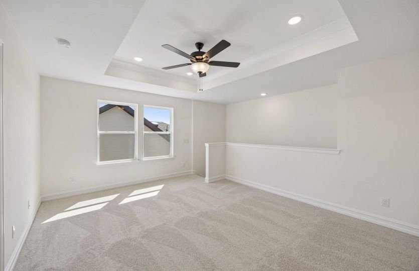 Spacious loft off second level entry