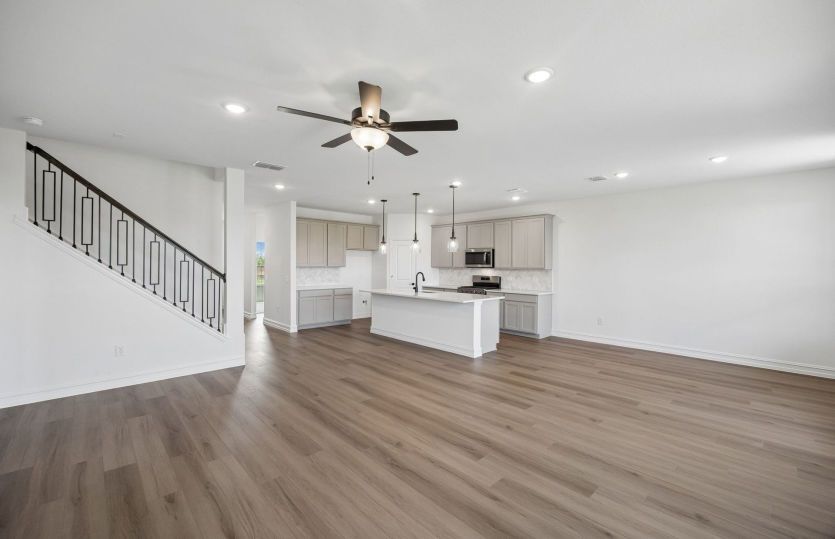 Open concept plan throughout home