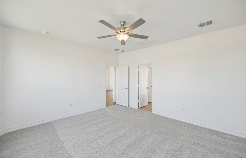 Spacious primary bedroom