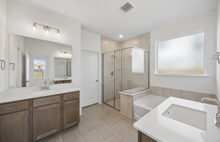 Double vanity in primary bath