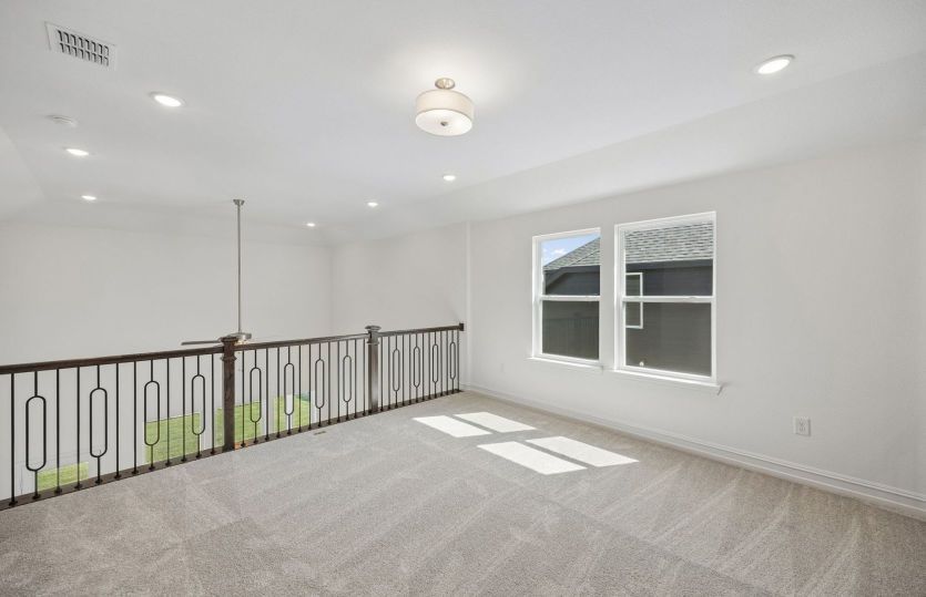Spacious loft off second level entry
