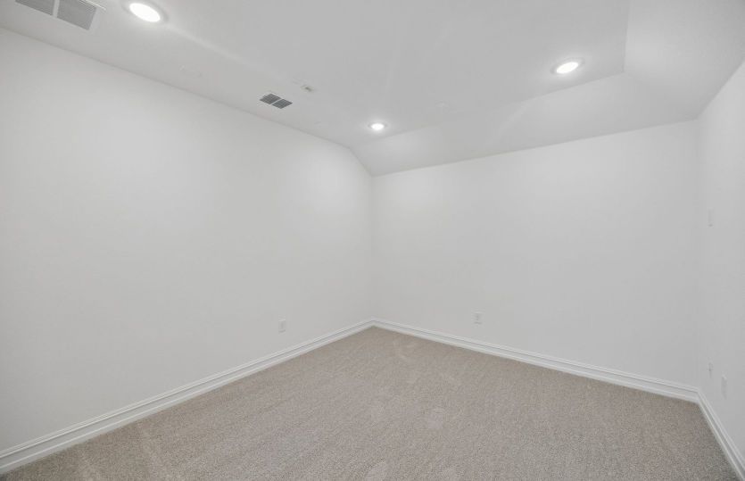 Spacious media room