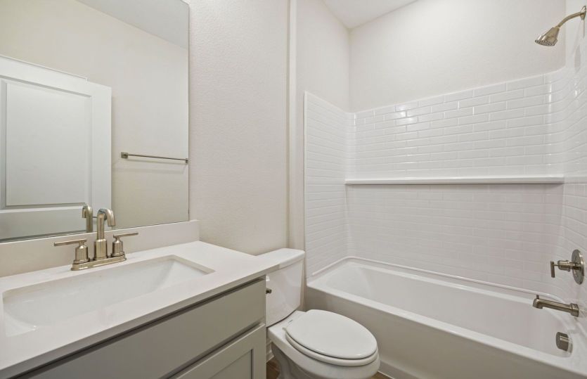 Spacious secondary bath