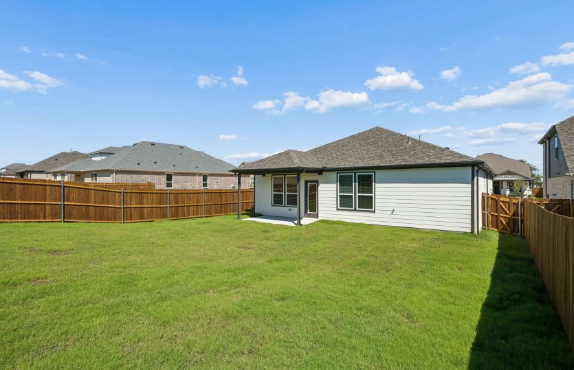 Oversized fenced-in backyard