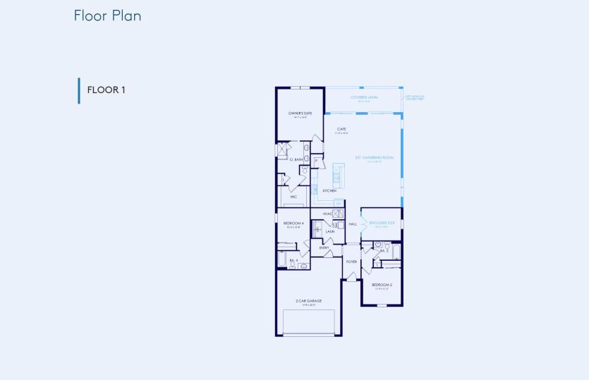 Mystique Floor Plan, Quick Move-In Home, Floor 1