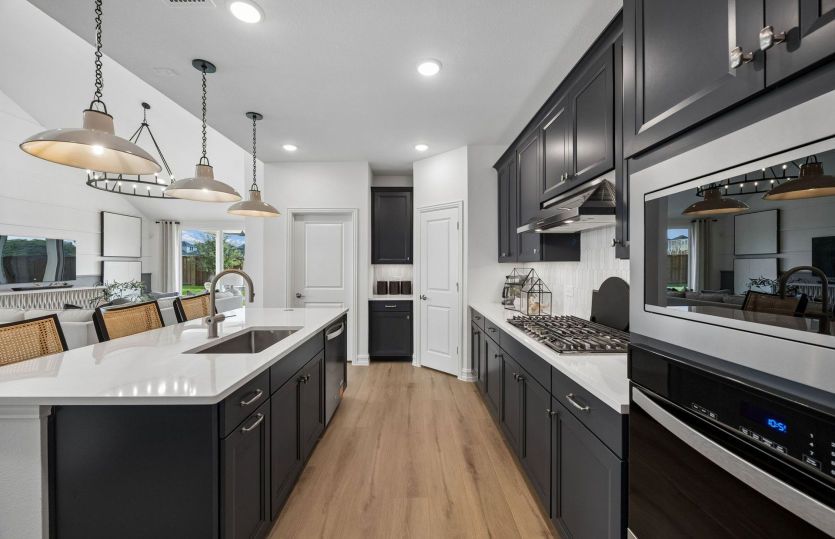Abundant cabinet space available in kitchen