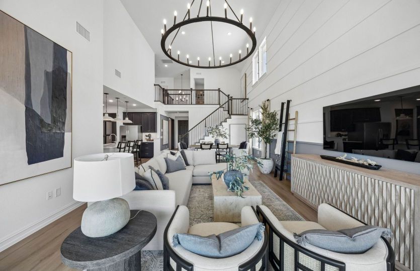 Open concept plan throughout home