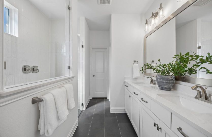 Owners bath with double vanity