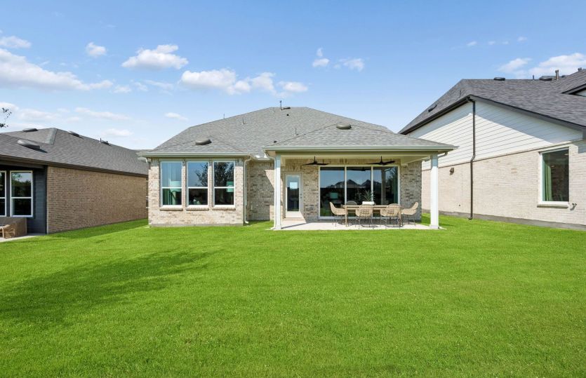 Oversized fenced-in backyard