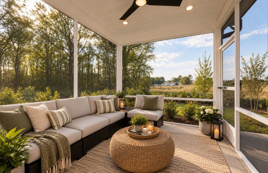 Relaxing Screened-In Patios