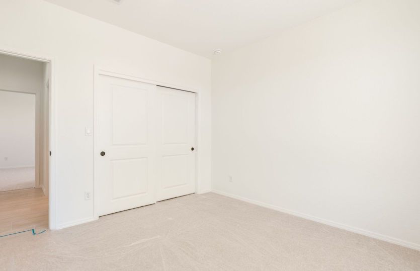 Additional closet space in bedroom 3