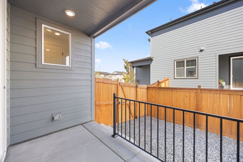 Covered Patio and Side Yard