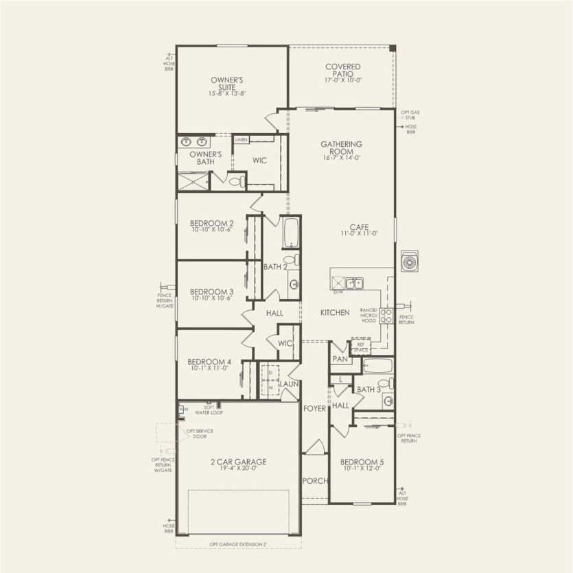 First Floor 5 br / 3 ba