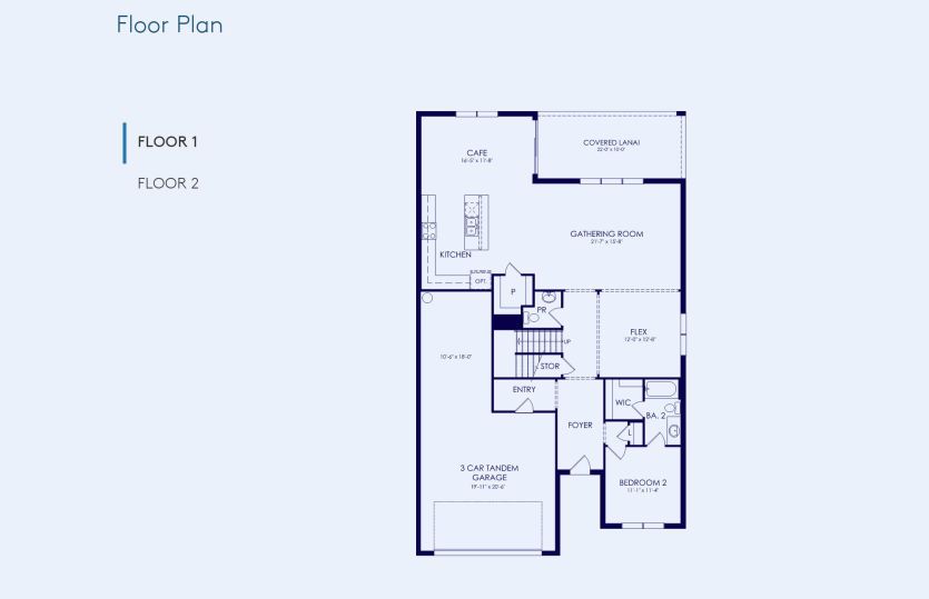 Yellowstone Floor Plan, Quick Move-In Home, Floor 1
