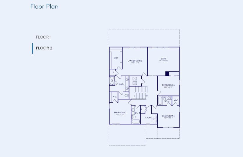 Yellowstone Floor Plan, Quick Move-In Home, Floor 2