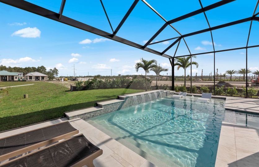 Sparkling pool with serene views