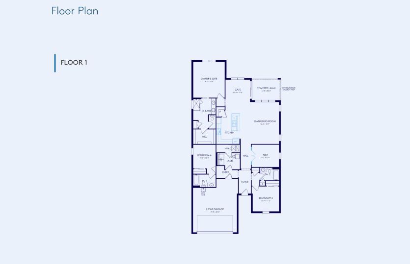 Mystique Floor Plan, Quick Move-In Home, Floor 1