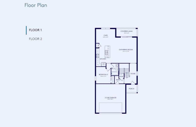 Talon Floor Plan, Quick Move-In Home, Floor 1