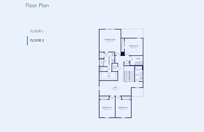 Talon Floor Plan, Quick Move-In Home, Floor 2