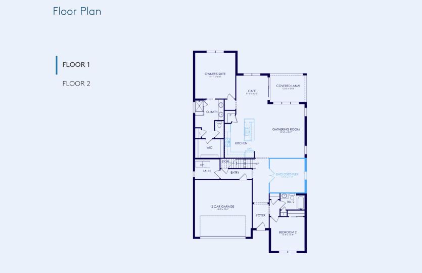Coral Grand Floor Plan, Quick Move-In Home, Floor 1