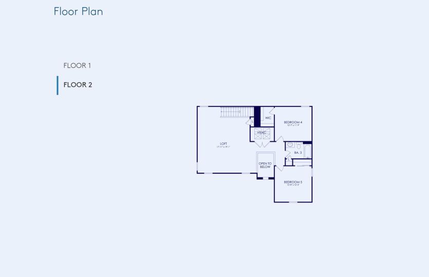 Coral Grand Floor Plan, Quick Move-In Home, Floor 2