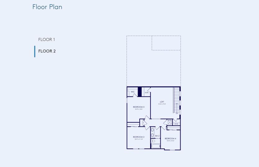 Sonora Floor Plan, Quick Move-In Home, Floor 2