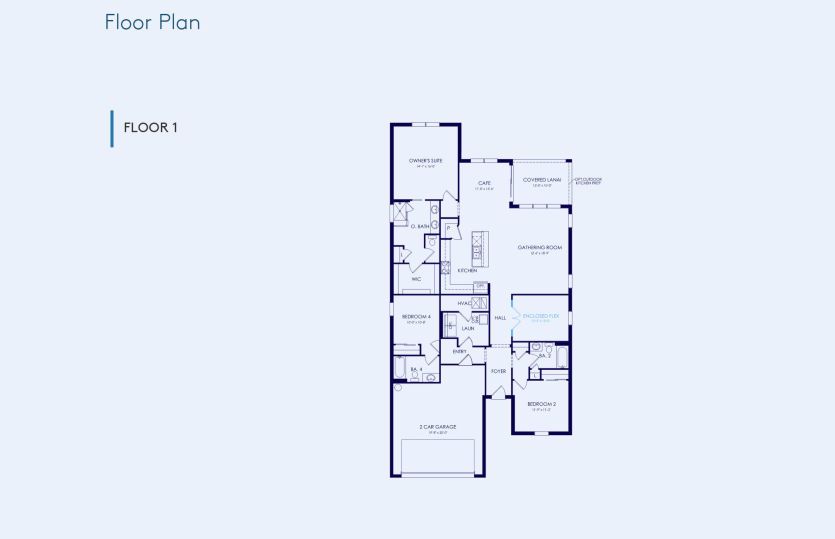 Mystique Floor Plan, Quick Move-In Home, Floor 1
