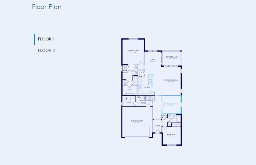 Coral Grand Floor Plan, Quick Move-In Home, Floor 1