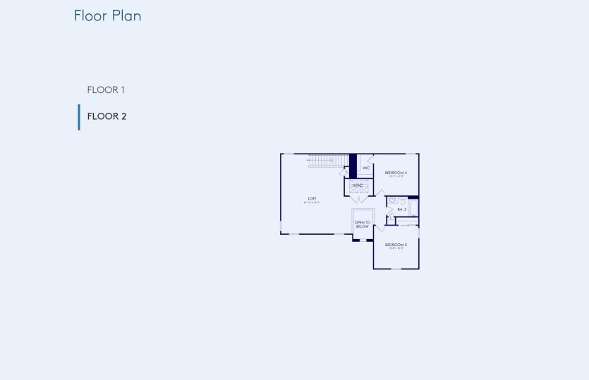 Coral Grand Floor Plan, Quick Move-In Home, Floor 2