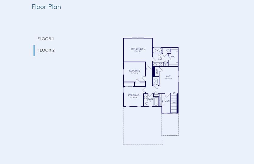 Pinecrest Floor Plan, Quick Move-In Home, Floor 2