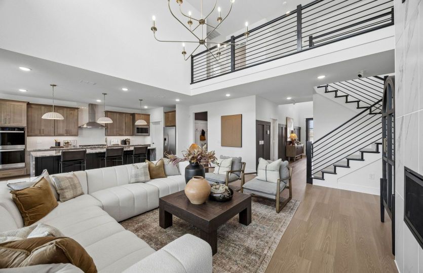 Open concept plan throughout home
